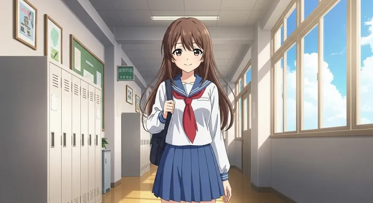 high school anime girl hd desktop theme for mac