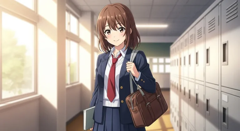 high school anime girl high resolution anime art for gaming pc