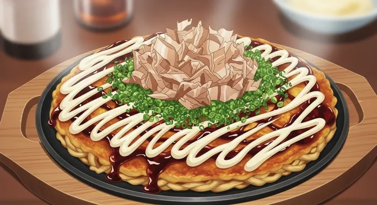 Anime Okonomiyaki Japanese Food