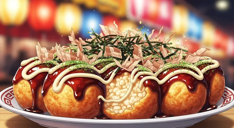 Anime Takoyaki Street Snack