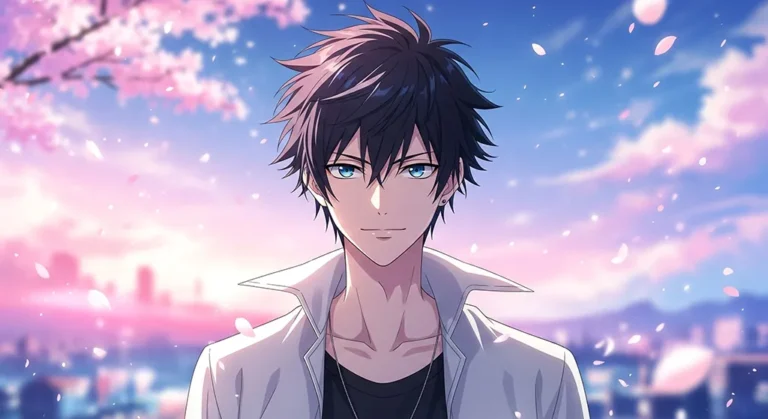 Anime boy aesthetic sunset wallpape