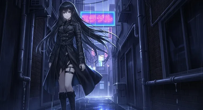 Dark anime goth girl wallpaper